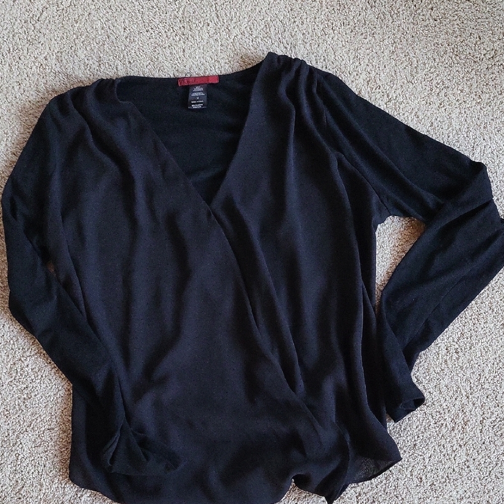BKE Black Long Sleeve Top